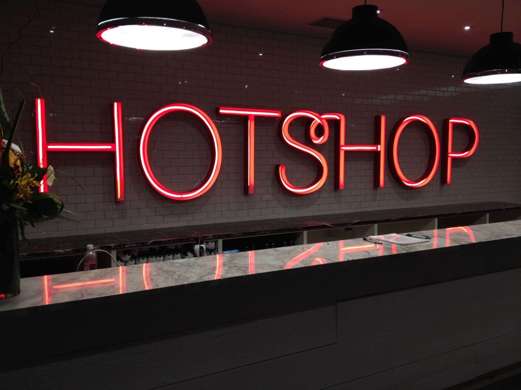 Interior Signage - Open Channel LED Neon Lobby Sign