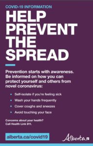 Help Prevent the Spread - COVID-19 Information Poster
